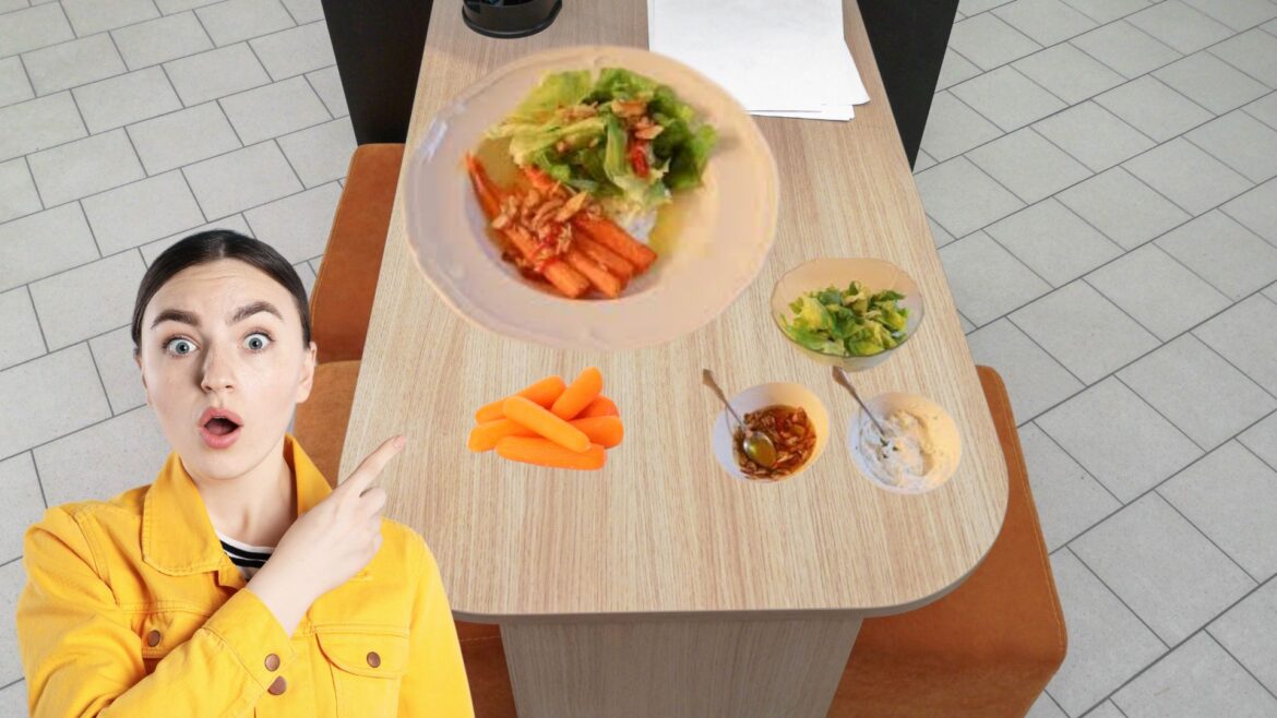 Baby Carrot Salad with Mâché, Yogurt & Thai Chile Vinaigrette