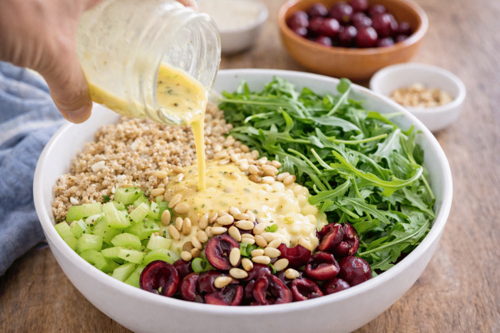 Step-by-Step Recipe for Bulgur Cherry Walnut Salad