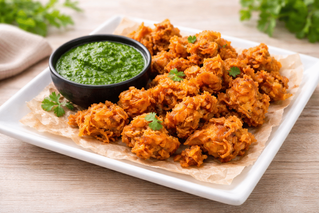 Crispy Rice Flour Pakoras
