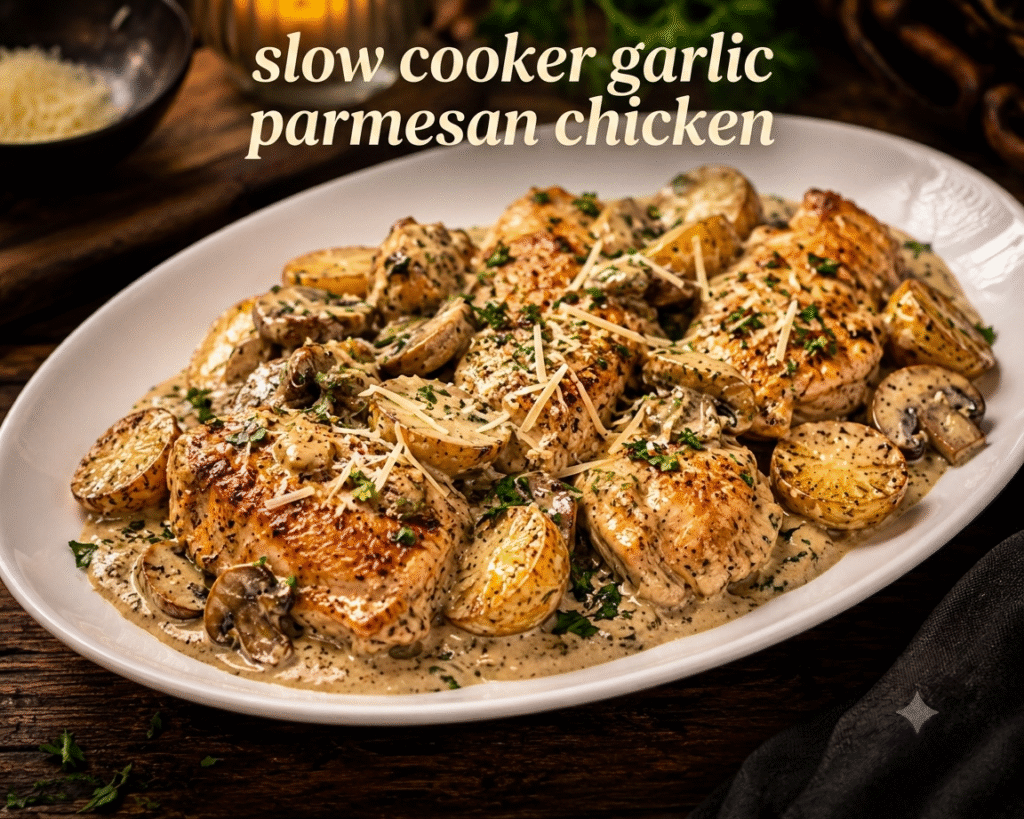 How to Recreate the Viral Slow cooker garlic Parmesan chicken Delish Style at Home