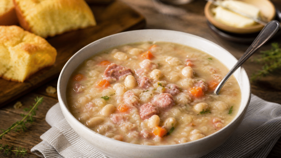 Old Fashioned Ham and Bean Soup A Classic Homemade Comfort Recipe