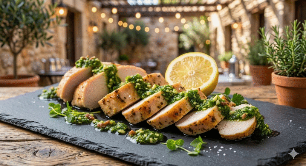 Pesto and Chicken