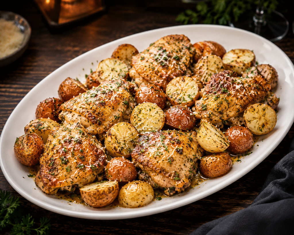 Slow Cooker Garlic Parmesan chicken