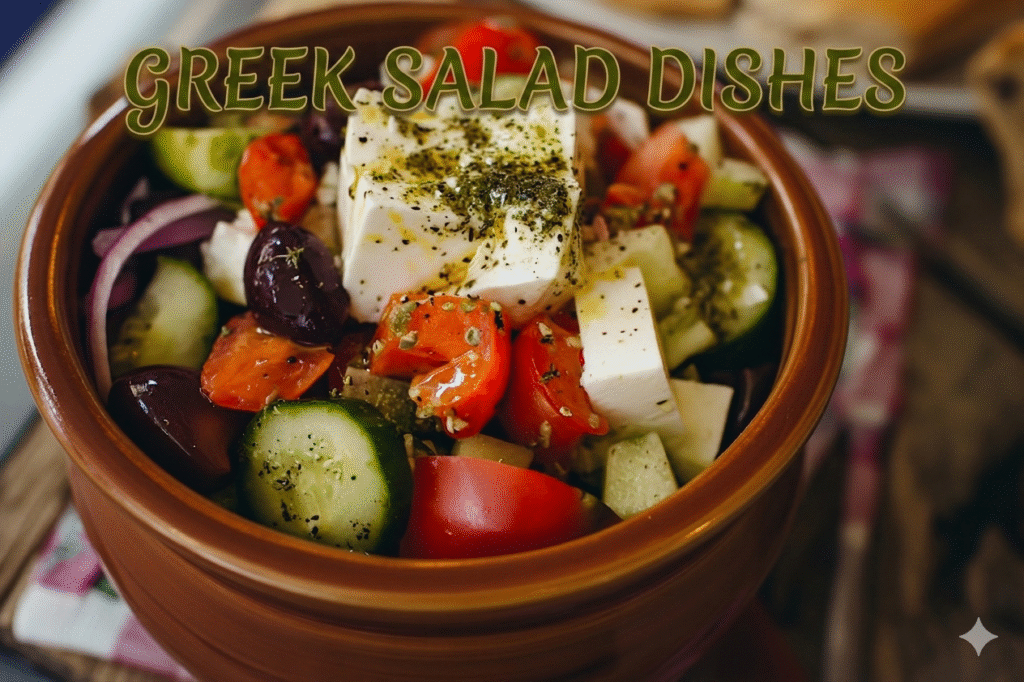 Traditional Greek Salad Dishes Step-by-Step Horiatiki Recipe