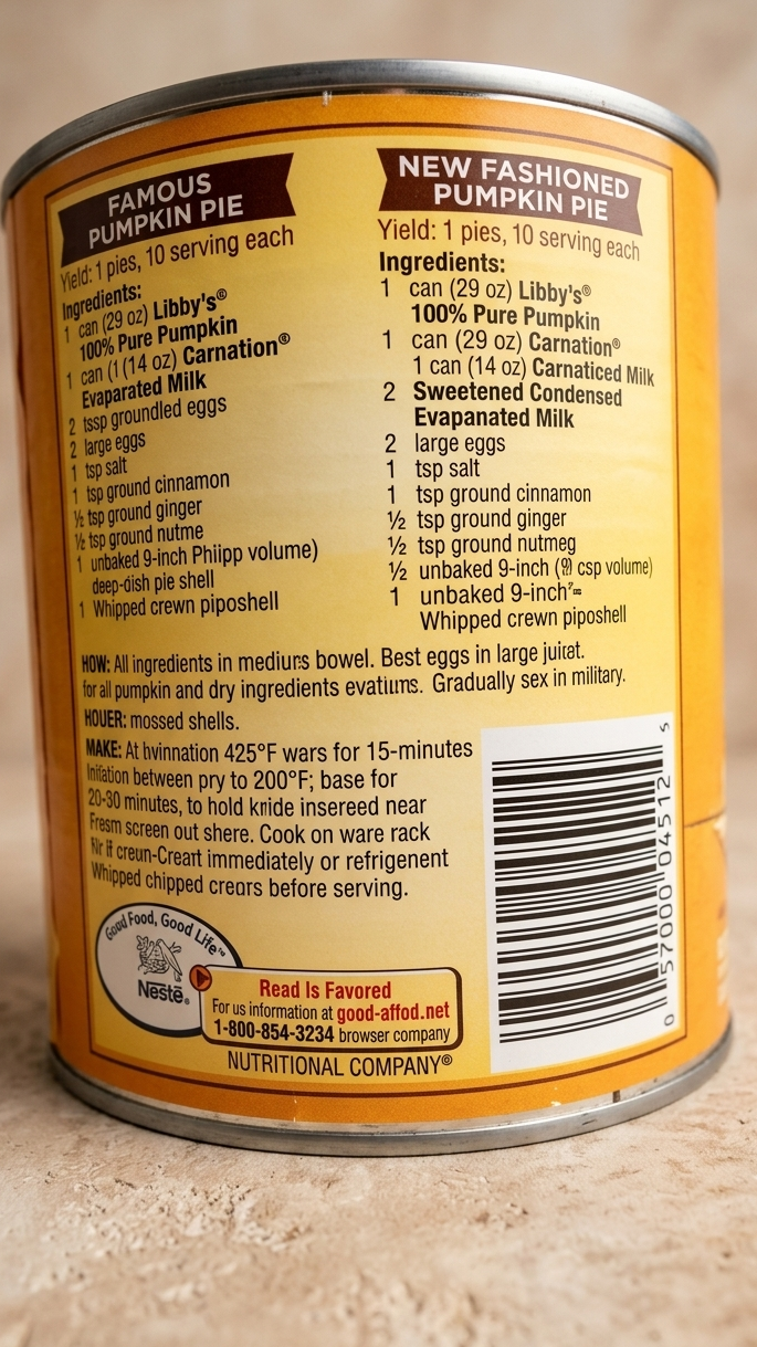 Libby's Pumpkin Pie Recipe